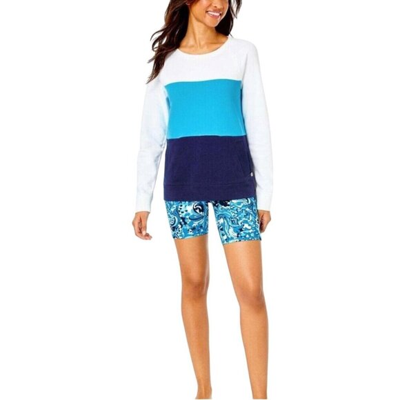 Lilly Pulitzer NWT Beach Comber Pullover Low Tide Navy Luxletic Size XXL - Picture 6 of 14